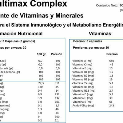 Multimax Complex 90caps | MAX PLATINIUM